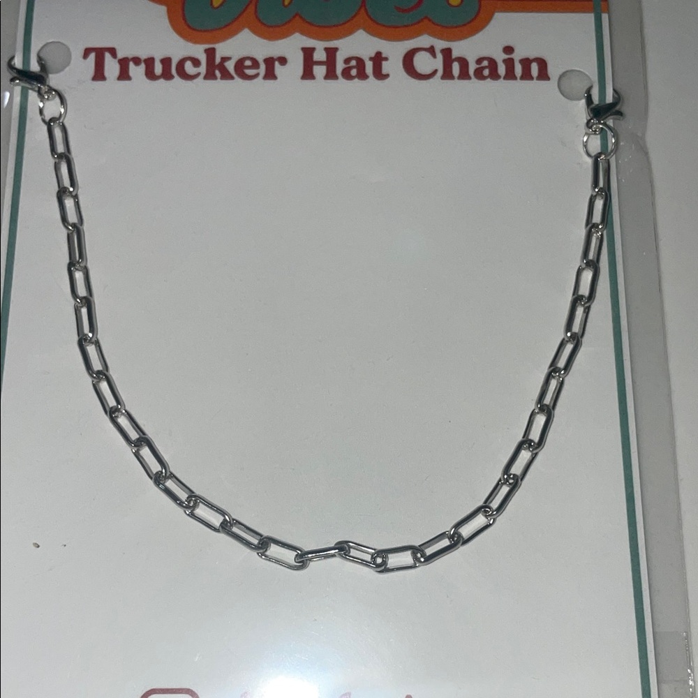 Silver Trucker Hat Chain